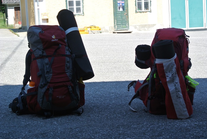 Unsere Rucksäcke